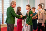 Kulturlandesrat Christopher Drexler gratuliert zum Leistungsabzeichen in Gold des Österreichischen Blasmusikverbandes. Kulturlandesrat Christopher Drexler gratuliert zum Leistungsabzeichen in Gold des Österreichischen Blasmusikverbandes.