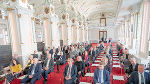 Rund 70 ehemalige Landespolitikerinnen und -politiker kamen zum Empfang in der Aula der Alten Universität in Graz. Rund 70 ehemalige Landespolitikerinnen und -politiker kamen zum Empfang in der Aula der Alten Universität in Graz.