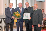 Gerald Schöpfer, LH Hermann Schützenhöfer, Preisträger Manfred Prisching, Michael Krainer (v.l.)