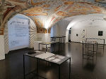 Im Veranstaltungsraum in der Landesbibliothek ist die neue Ausstellung zu sehen. © Foto: Landesbibliothek; bei Quellenangabe honorarfrei Im Veranstaltungsraum in der Landesbibliothek ist die neue Ausstellung zu sehen.