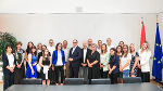 Die steirische Delegation zu Gast bei Bundesminister Johannes Rauch (M.) in Wien.