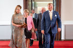 Empfang zu Ehren des niederländischen Königspaares in der Aula der Alten Universität.