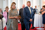 Empfang zu Ehren des niederländischen Königspaares in der Aula der Alten Universität.