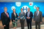 Rektor Harald Kainz, LR Barbara Eibinger-Miedl, Minister Martin Polaschek, LH Christopher Drexler und Rektor Wilfried Eichlseder (v.l.) © TU Graz/Frankl; Verwendung bei Quellenangabe honorarfrei Rektor Harald Kainz, LR Barbara Eibinger-Miedl, Minister Martin Polaschek, LH Christopher Drexler und Rektor Wilfried Eichlseder (v.l.)
