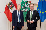 LH Christopher Drexler (r.) mit Bundespräsident Alexander Van der Bellen.