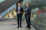 Landeshauptmann Christopher Drexler und Marko Mele © Fotos: Land Steiermark / Robert Binder; bei Quellenangabe honorarfrei Landeshauptmann Christopher Drexler und Marko Mele
