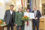 Josef Krainer-Heimatpreis-Verleihung: LH Christopher Drexler, Eva-Maria Lipp, Josef Krainer, Gerald Schöpfer (v.r.).