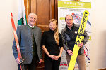Bürgermeister Ernst Fischbacher, Sportlandesrätin Juliane Bogner-Strauß und der OK-Chef des Weltcups in Ramsau am Dachstein, Alois Stadlober, präsentierten das Programm des FIS Weltcups. © Land Steiermark/Binder; bei Quellenangabe honorarfrei Bürgermeister Ernst Fischbacher, Sportlandesrätin Juliane Bogner-Strauß und der OK-Chef des Weltcups in Ramsau am Dachstein, Alois Stadlober, präsentierten das Programm des FIS Weltcups.