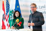 Botschafterin Victoria Reggie Kennedy und LH Christopher Drexler © Land Steiermark/ Binder Botschafterin Victoria Reggie Kennedy und LH Christopher Drexler