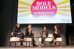 Diskussion zum Internationalen Frauentag: Sabrina Gries, Juliane Bogner-Strauß, Moderatorin Petra Rudolf und Viktoria Schnaderbeck (v.l.). © Land Steiermark/Robert Binder; Verwendung bei Quellenangabe honorarfrei Diskussion zum Internationalen Frauentag: Sabrina Gries, Juliane Bogner-Strauß, Moderatorin Petra Rudolf und Viktoria Schnaderbeck (v.l.).