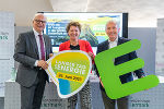 LR Hans Seitinger, LR Ursula Lackner und Christian Purrer (v.l.) laden zum ersten „Langen Tag der Energie“ am 24. Juni. © Land Steiermark/Robert Binder; Verwendung bei Quellenangabe honorarfrei