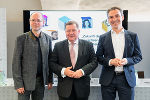 Wolfgang Moser (Urania), Bildungslandesrat Werner Amon, Martin Neubauer (WIFI) © Land Steiermark/ Binder