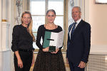 Ehrung von Sportlerinnen und Sportlern in der Aula der Alten Universität: Juliane Bogner-Strauß, Emilia Kolar, Gerhard Widmann