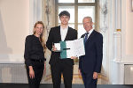 Ehrung von Sportlerinnen und Sportlern in der Aula der Alten Universität: Juliane Bogner-Strauß, Moritz Koschak, Gerhard Widmann