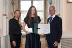 Ehrung von Sportlerinnen und Sportlern in der Aula der Alten Universität: Juliane Bogner-Strauß, Valentina Domenig-Ozimic, Gerhard Widmann