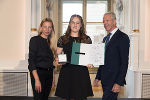 Ehrung von Sportlerinnen und Sportlern in der Aula der Alten Universität: Juliane Bogner-Strauß, Klara Franek, Gerhard Widmann