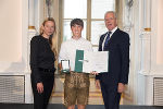 Ehrung von Sportlerinnen und Sportlern in der Aula der Alten Universität: Juliane Bogner-Strauß, Thomas Austin, Gerhard Widmann