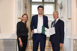 Ehrung von Sportlerinnen und Sportlern in der Aula der Alten Universität: Juliane Bogner-Strauß, Stefan Hochleitner, Gerhard Widmann