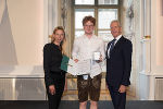 Ehrung von Sportlerinnen und Sportlern in der Aula der Alten Universität: Juliane Bogner-Strauß, Fabian Lang, Gerhard Widmann