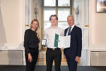 Ehrung von Sportlerinnen und Sportlern in der Aula der Alten Universität: Juliane Bogner-Strauß, Marco Masser, Gerhard Widmann