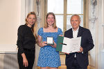 Ehrung von Sportlerinnen und Sportlern in der Aula der Alten Universität: Juliane Bogner-Strauß, Olivia Meusburger, Christian Purrer