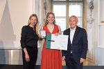 Ehrung von Sportlerinnen und Sportlern in der Aula der Alten Universität: Juliane Bogner-Strauß, Sophie Bretschko, Christian Purrer