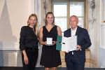 Ehrung von Sportlerinnen und Sportlern in der Aula der Alten Universität: Juliane Bogner-Strauß, Sophie Felgitsch, Christian Purrer