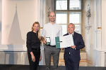 Ehrung von Sportlerinnen und Sportlern in der Aula der Alten Universität: Juliane Bogner-Strauß, Michael Gaisl, Christian Purrer