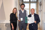 Ehrung von Sportlerinnen und Sportlern in der Aula der Alten Universität: Juliane Bogner-Strauß, Christoph Wellenhof-Schitter, Christian Purrer