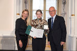 Ehrung von Sportlerinnen und Sportlern in der Aula der Alten Universität: Juliane Bogner-Strauß, Marie Fabianek, Stefan Herker