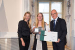 Ehrung von Sportlerinnen und Sportlern in der Aula der Alten Universität: Juliane Bogner-Strauß, Anita Wade, Stefan Herker