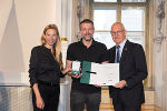 Ehrung von Sportlerinnen und Sportlern in der Aula der Alten Universität: Juliane Bogner-Strauß, Roman Kozak, Stefan Herker