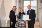 Ehrung von Sportlerinnen und Sportlern in der Aula der Alten Universität: Juliane Bogner-Strauß, Bianka Schwaiger-Tengg, Stefan Herker