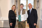 Ehrung von Sportlerinnen und Sportlern in der Aula der Alten Universität: Juliane Bogner-Strauß, Peter Lamprecht, Stefan Herker