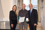 Ehrung von Sportlerinnen und Sportlern in der Aula der Alten Universität: Juliane Bogner-Strauß, Uwe Karl Lackner, Stefan Herker