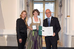 Ehrung von Sportlerinnen und Sportlern in der Aula der Alten Universität: Juliane Bogner-Strauß, Rosemarie Leitner, Stefan Herker