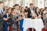 Impressionen vom Empfang für streirische Maturantinnen und Maturanten in der Aula der Alten Universität in Graz.