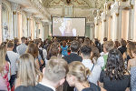 Impressionen vom Empfang für streirische Maturantinnen und Maturanten in der Aula der Alten Universität in Graz.