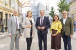 IV-Präsident Stefan Stolitzka, Wirtschaftslandesrätin Barbara Eibinger-Miedl, Landeshauptmann Christopher Drexler, Soziallandesrätin Doris Kampus und WKO-Präsident Josef Herk (v.l.) © Land Steiermark/Foto Fischer; Verwendung bei Quellenangabe honorarfrei IV-Präsident Stefan Stolitzka, Wirtschaftslandesrätin Barbara Eibinger-Miedl, Landeshauptmann Christopher Drexler, Soziallandesrätin Doris Kampus und WKO-Präsident Josef Herk (v.l.)