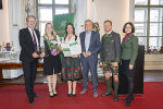 "ZUKUNFTsGEMEINDE 2023": In der Aula der Alten Universität in Graz wurden die Auszeichnungen verliehen. © Land Steiermark/Foto Fischer; Verwendung bei Quellenangabe honorarfrei