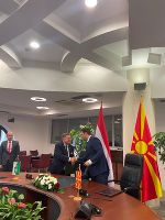 Europalandesrat Werner Amon und Außenminister Bujar Osmani wollen die vielfältigen Kooperationsmöglichkeiten zwischen der Steiermark und Nordmazedonien nutzen.