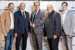 GF Dietmar Luttenberger, Obmann Johann Lendl (beide Wasserverband Grazerfeld Südost), LH Christopher Drexler, Obmann Anton Weber (Wasserverband Umland Graz), Obmannstellvertreter Jakob Binder (Wasserverband Grazerfeld Südost) © Simon Fortmüller; bei Quellenangabe honorarfrei GF Dietmar Luttenberger, Obmann Johann Lendl (beide Wasserverband Grazerfeld Südost), LH Christopher Drexler, Obmann Anton Weber (Wasserverband Umland Graz), Obmannstellvertreter Jakob Binder (Wasserverband Grazerfeld Südost)