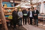 LH Christopher Drexler und Bischof Wilhelm Krautwaschl beim Besuch im VinziDorf. © Land Steiermark/Michaela Lorber LH Christopher Drexler und Bischof Wilhelm Krautwaschl beim Besuch im VinziDorf.