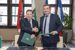 Landesrat Werner Amon (li.) und Alain Pichon © Land Steiermark/ Binder