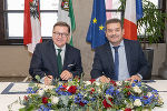 Landesrat Werner Amon (li.) und Alain Pichon © Land Steiermark/ Binder Landesrat Werner Amon (li.) und Alain Pichon