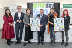 Yvonne Popper-Pieber, Martin Neubauer, LR Ursula Lackner, LR Werner Amon, Michaela Marterer, Vanessa Melcher-Moser (v.l.)bei der Girls‘ Day-Pressekonferenz. 