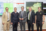 Katastrophenschutz-Leiter Harald Eitner, Landesfeuerwehrkommandant-Stellvertreter Christian Leitgeb, LH Christopher Drexler, LH-Stv. Anton Lang und LWZ-Leiter Günter Hohenberger © Land Steiermark/Robert Binder; Verwendung bei Quellenangabe honorarfrei Katastrophenschutz-Leiter Harald Eitner, Landesfeuerwehrkommandant-Stellvertreter Christian Leitgeb, LH Christopher Drexler, LH-Stv. Anton Lang und LWZ-Leiter Günter Hohenberger