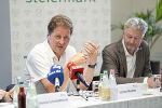 Pressekonferenz zum Thema Hochwasserschutz mit Abteilungsleiter Johann Wiedner und Bgm. Michael Viertler (Deutschfeistritz) im Medienzentrum Steiermark. © Land Steiermark/Robert Binder; Verwendung bei Quellenangabe honorarfrei Pressekonferenz zum Thema Hochwasserschutz mit Abteilungsleiter Johann Wiedner und Bgm. Michael Viertler (Deutschfeistritz) im Medienzentrum Steiermark.