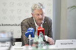 Pressekonferenz zum Thema Hochwasserschutz mit Bgm. Michael Viertler (Deutschfeistritz) im Medienzentrum Steiermark. © Land Steiermark/Robert Binder; Verwendung bei Quellenangabe honorarfrei Pressekonferenz zum Thema Hochwasserschutz mit Bgm. Michael Viertler (Deutschfeistritz) im Medienzentrum Steiermark.