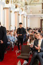 Empfang: LH Christopher Drexler zeichnete steirische Schülerinnen und Schüler in der Aula der Alten Universität aus